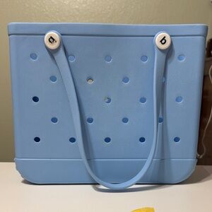 Medium Blue Tote Bag